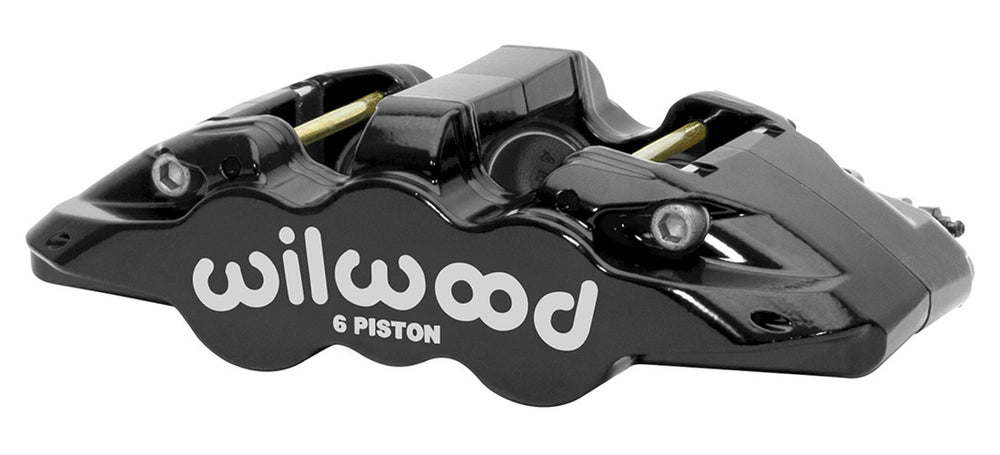 Wilwood Caliper - Aero6-DS Forged Six-Piston Caliper - 6.52in Piston 1.25in Rotor - Black
