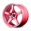 Gram Lights 57CR 18x9.5 +40 5x100 Sakura Pink Wheel (w/ Center Cap & No. 21 BK Air Valve)