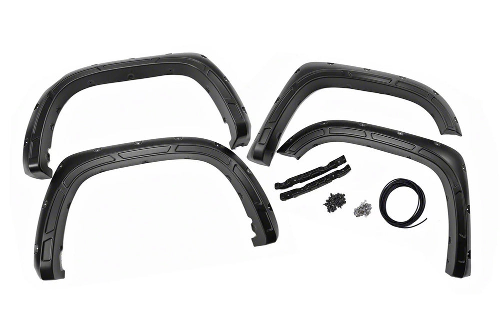 Rough Country red fender flares