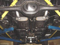 Crossmember Back w X-Pipe Exhaust System 55-57 Chevy Wagon Split Rear Dual Exit 2.5 in Intermediate X-Pipe And Tail Pipe Violator Mufflers Hardware Incl Tip Not Incl Pypes Exhaust