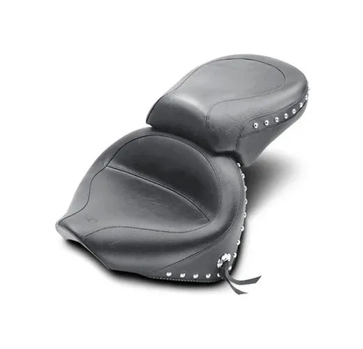 Mustang 99-11 Yamaha V-Star 1100 Custom Wide Touring 2PC Seat - Black