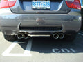 Megan Axle Back Exhaust BMW M3 2008-2011 4Door Blue Titanium Tips