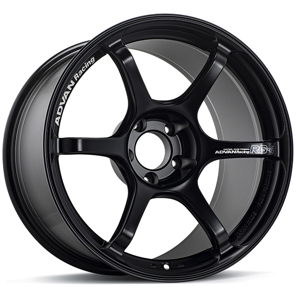 Advan RG-4 18x7.5 +47 5-114.3 Racing White Metallic & Ring Wheel
