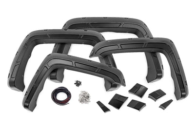 Rough Country red fender flares