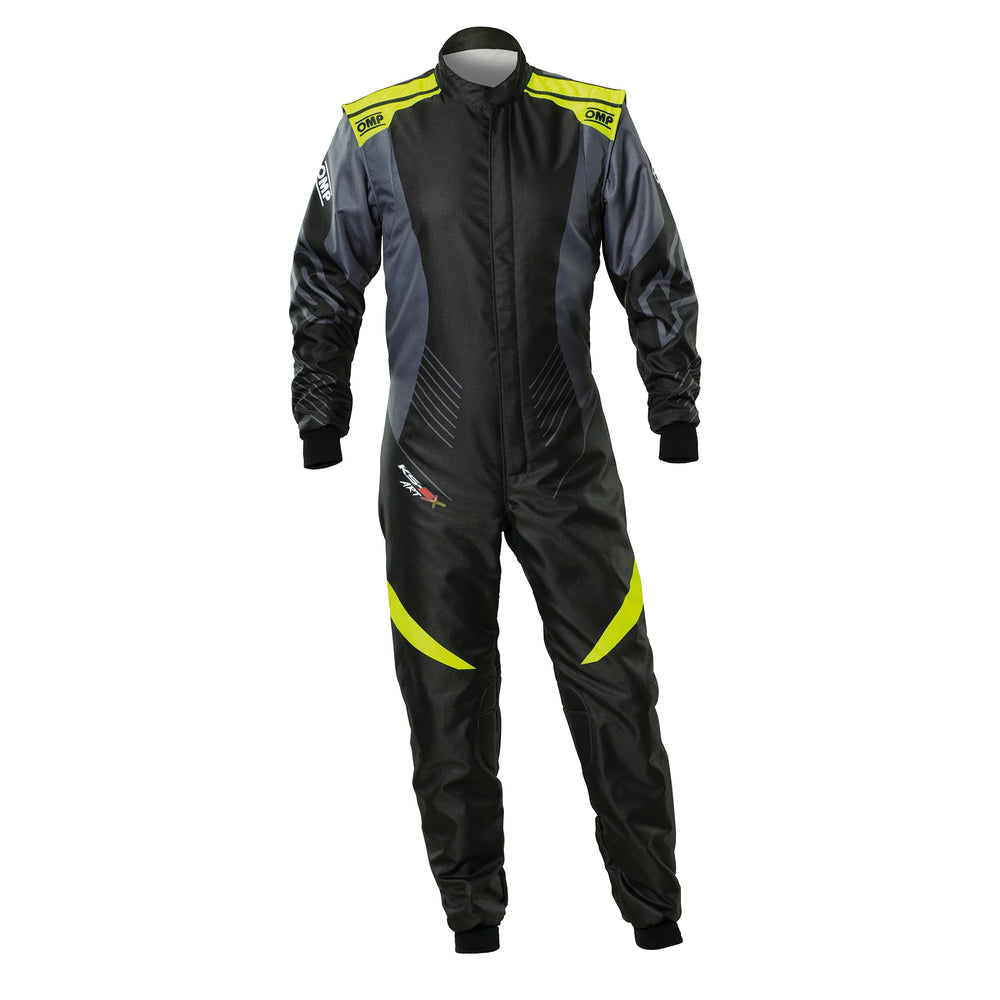 OMP KS-2X ART SUIT FIA 8877-2022 BLACK / FLUO YELLOW SZ 50