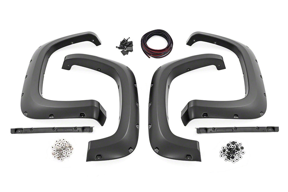 Rough Country silver fender flares