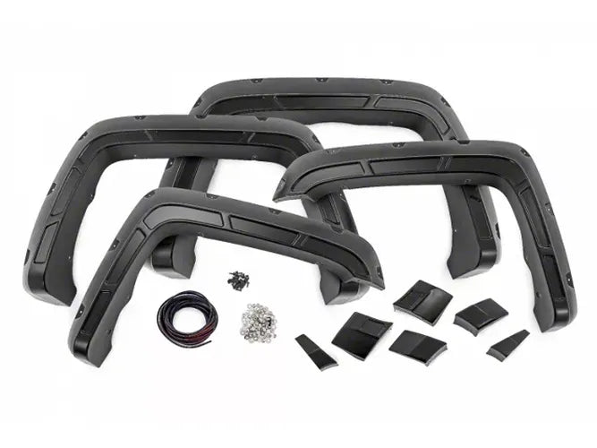 Pocket Fender Flares Silver GMC Sierra 1500 (14-18)/Sierra 2500 HD (15-19)
