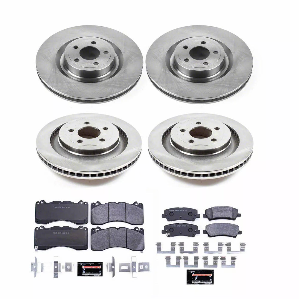 Power Stop 15-22 Ford Mustang Front & Rear Track Day Brake Kit