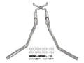 Crossmember Back W X-Pipe Exhaust System 63-66 GM Truck Split Side Dual Exit 2.5 Inch Intermediate And Tailpipe Hardware Incl Turbo Pro Muffler Incl And Tip Not Incl Stainless Steel Pypes Exhaust