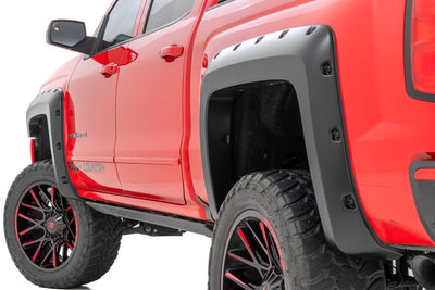 Rough Country silver fender flares