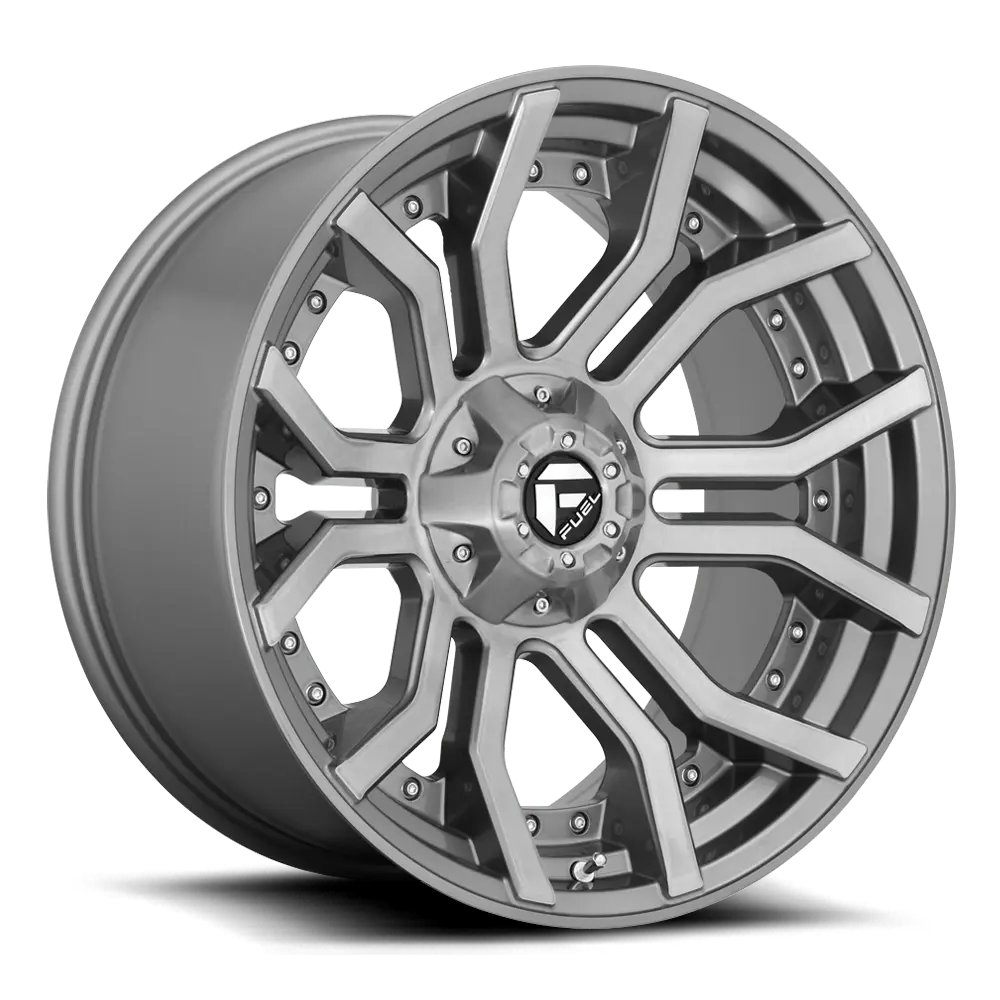 D713 22X10 8X6.5 BRSH-GNMTL-TTC -18MM
