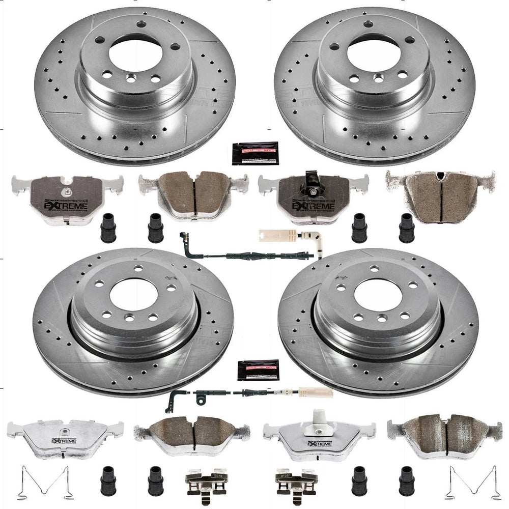 Power Stop 04-05 BMW 525i Front & Rear Z23 Evolution Sport Brake Kit