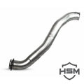 ~(15 lbs. 32X12X12)~ 08-10 Ford 6.4L Single Turbo Kit (Divided Cast Elbow) (Downpipe/Ball Flange Assembly Only)