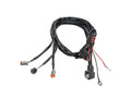 2323 BRONCO 4IN LED WHITE/AMBER POD LIGHT LIGHT SET CAST ALUMINUM BLACK