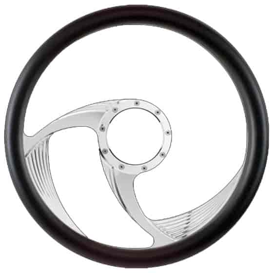 Steering Wheel Formula D-Shaped 14in Black