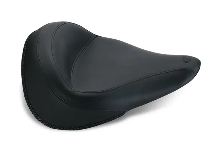 Mustang 14-21 Yamaha Bolt Standard Touring Solo Seat w/ Driver Backrest - Black