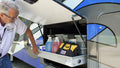 FULLY ASSEMBLED 60% EXTENSION 26INX90IN CARGO TRAY W/ CARPET