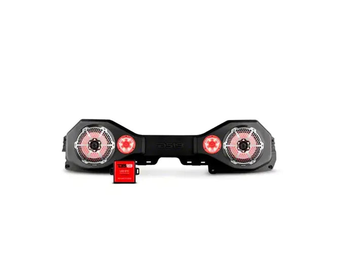 JEEP JL/JLU/JT PLUG & PLAY PACKAGE BLACK SOUND BAR W/METAL SPEAKER GRILLES