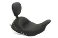 Mustang 08-21 Harley Electra Glide Std,Rd Glide,Rd King,Str Glide Lowdow Touring Solo Seat - Black