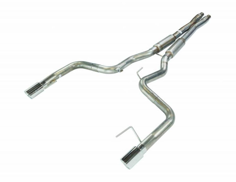 CB EXH 1517 MUSTANG GT SPLIT REAR DUAL EXIT 4INPOL TIPS HW INCL MIDMUFF HPIPE