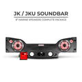 JKSBAR22LOADED JK/JKU PLUG & PLAY PACKAGE SOUND BAR W/WHITE METAL SPEAKER GRILLE