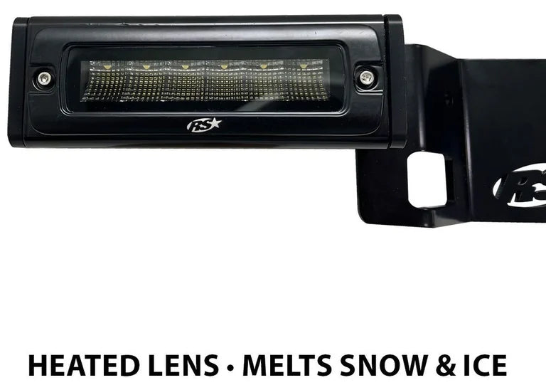2122 F150 HITCH BAR REVERSE 7IN LED FLOOD LIGHTING HEAVY DUTY BOLT ON KIT W/HEATED LENS