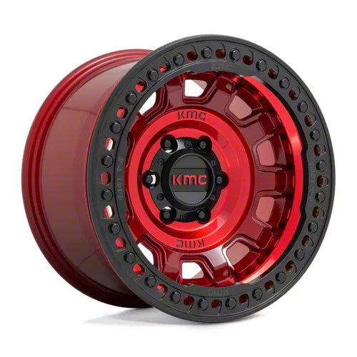 KMC Wheels red auto part