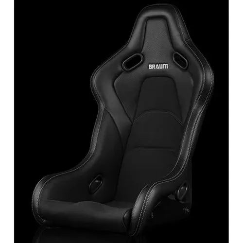Braum Falcon-S Composite FRP Bucket Seat - Red Stitching - BRR9S-BKRS