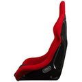 Braum Falcon-S Composite FRP Bucket Seat - Red Stitching - BRR9S-BKRS