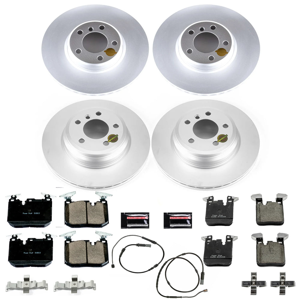 Power Stop 2016 BMW 328i Front & Rear Z23 Evolution Sport Coated Brake Kit