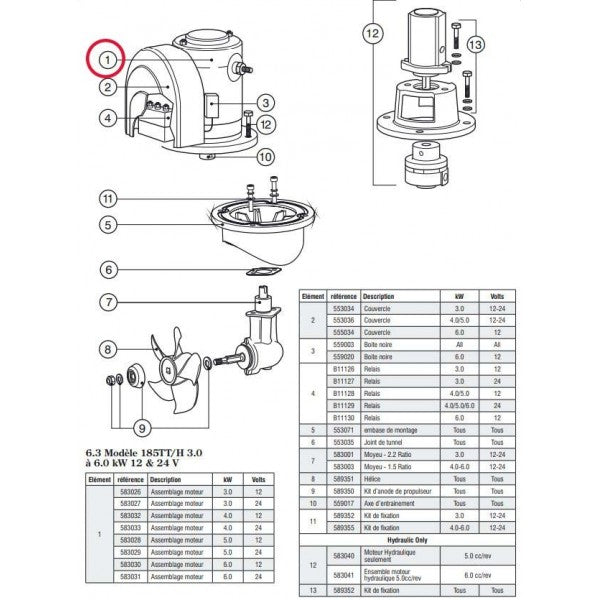 MOTOR ASSY 5.0W 12V
