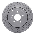 R1 10-16 Hyundai Genesis Coupe Front & Rear Drill/Slot Carbon Coated Rotor Set w/Optimum Pads