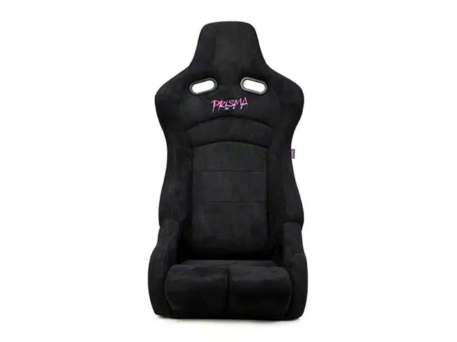 NRG Prisma Lab Reclinable Bucket Racing Seat - Pair (Black Vegan Suede)