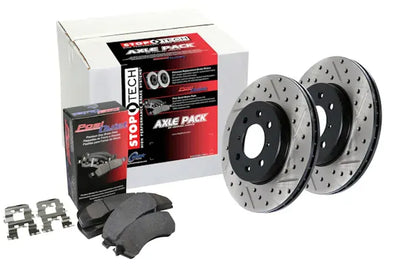 Street Axle Pack, Drilled & Slotted, 4 Wheel