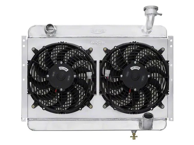 Cold Case Radiators 56-60 Corvette Aluminum Radiator Dual 12 Inch Fan Kit Cold Case Radiators CHV710K