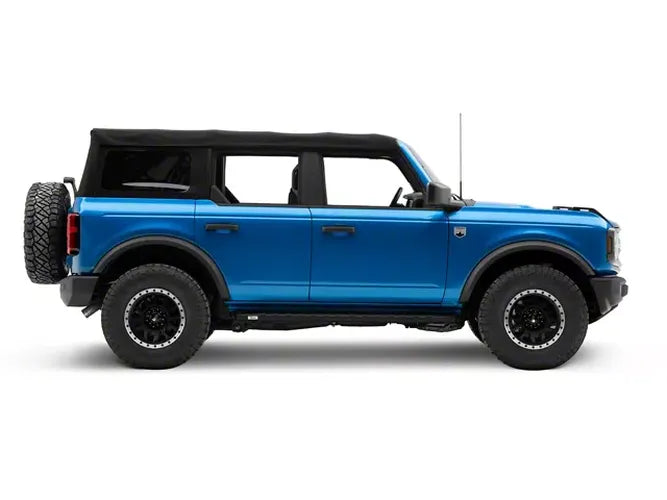 21C BRONCO 4DOORS DRP RUNNING BOARDS RECB SIDE STEPS BLACK