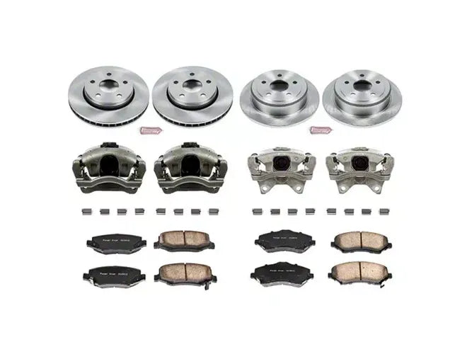 Power Stop 07-17 Jeep Wrangler Front & Rear Autospecialty Brake Kit w/Calipers