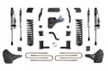 2323 F250/F350/DUALLY 4WD BASIC 6IN LIFT KIT W/RADIUS ARM BRACKETS & VULCAN 2.0 RESERVOIR SHOCKS