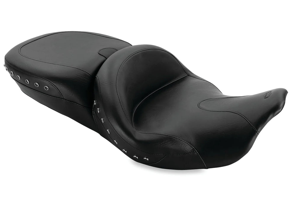 Mustang 08-21 Harley Electra Glide,Rd Glide,Rd King,Str Glide Touring Summit 1PC Seat - Black