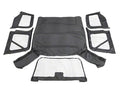 Factory Replacement Soft Top for 1997-2006 Jeep Wrangler TJ, Black Denim Rampage