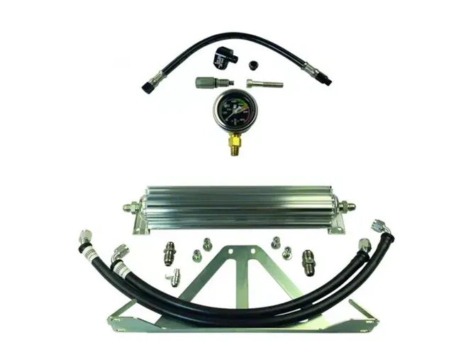 HD Electric pump boost kit Comes with Apex boost kit Oil cooler with all necessary hoses hardware and bracketry 2020-23 Jeep Wrangler Gladiator Fits 3.0 Diesel 2.0 E-Torque 3.6 E-Torque 2.0 4XE