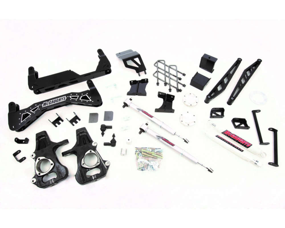 SILVER STAINLESS KIT 2014 (4WD) 7 in LIFT KIT W/ REAR SHOCKS 1/2 TON GM TRUCK