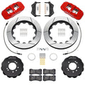 Wilwood 95-98 Nissan Skyline Aerolite 6R Front BBK w/ 14.00in Slotted Rotors & Flexlines - Red