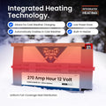 270AH 12V GC3 LIFEPO4 HEATED BATTERY KIT