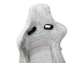 NRG Prisma Lab Reclinable Bucket Racing Seat - Pair (Grey Vegan Suede)