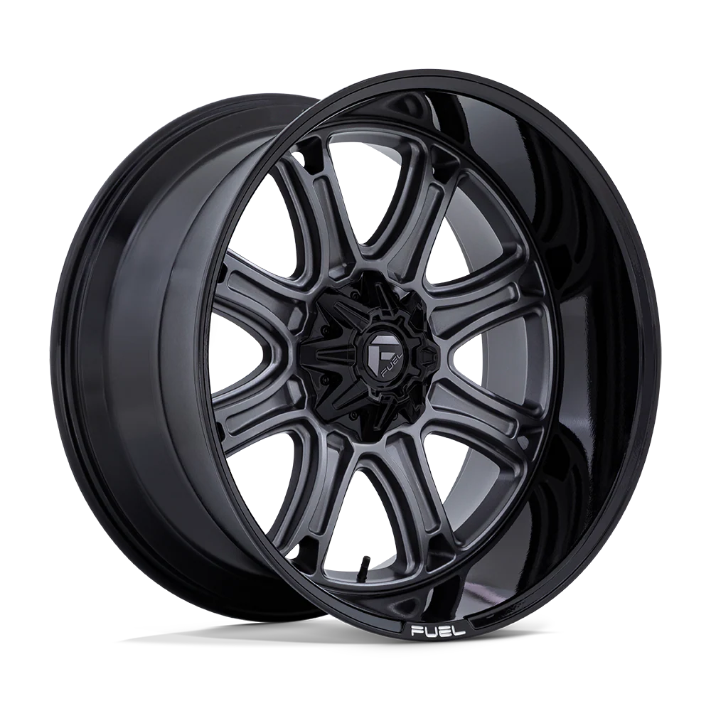 D853 22X10 BLANK M-GNMTL BLK-LP -18