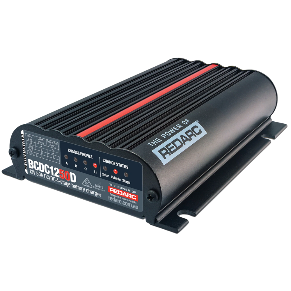 REDARC DC/DC 4-Stage In-Vehicle Battery Charger - 12V 50A