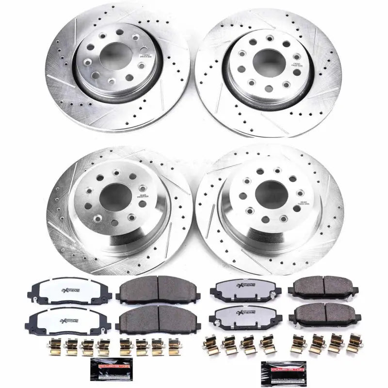 Power Stop 18-19 Jeep Wrangler Front & Rear Z23 Evolution Sport Brake Kit