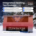 270AH 12V GC3 SMART HEATED LIFEPO4 DEEP CYCLE BATTERY