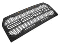 1517 F150 REVOLVER GRILLE BLACK 3 AMBER RUNNING LIGHTS(DOES NOT WORK WITH FORWARD FACING CAMERA)